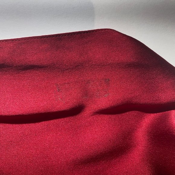 Gorgeous Urban Zen (Donna Karan) Sleeveless Draped Dark Red Silk Charmeuse Dress - Picture 14 of 15